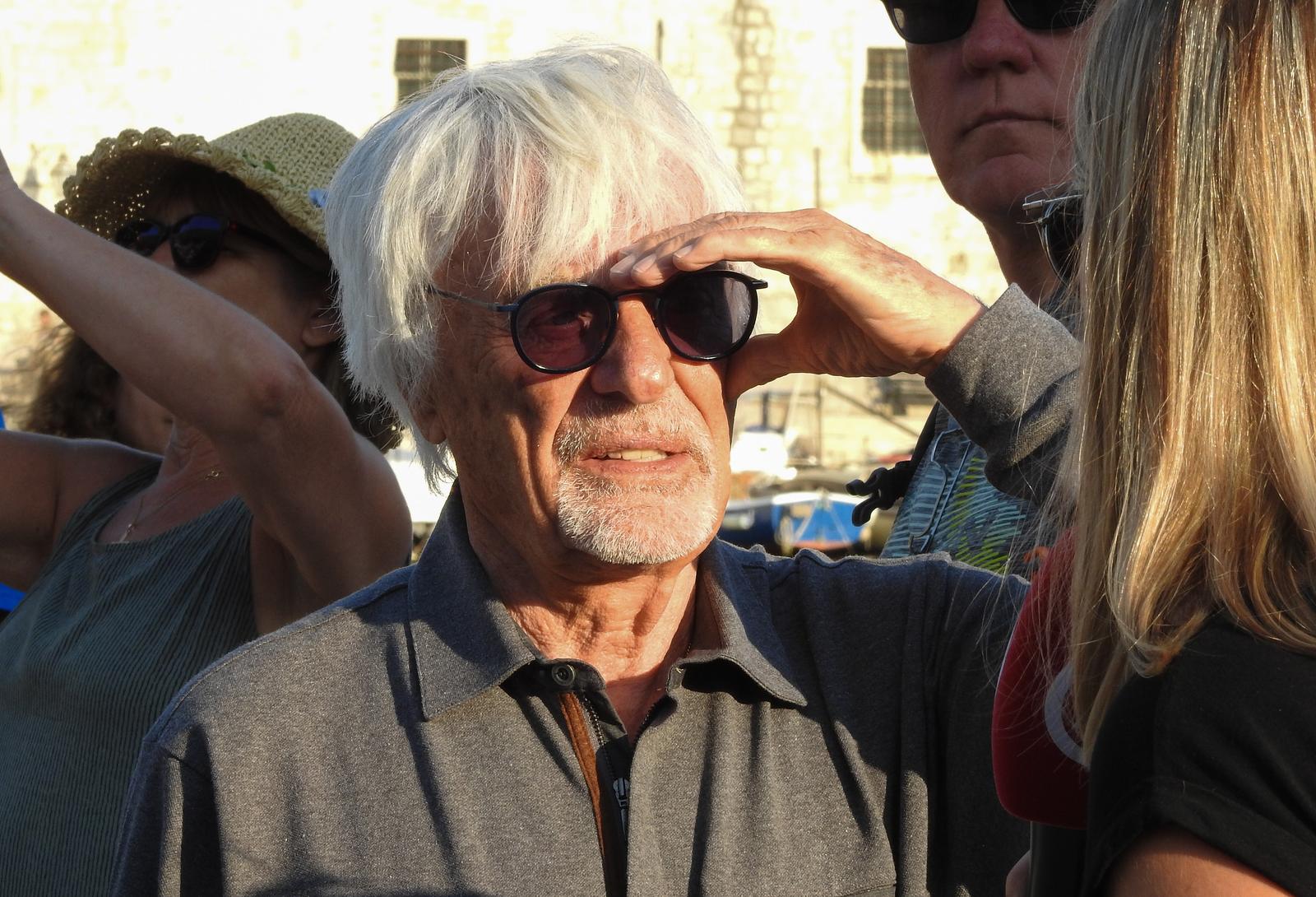 16.08.2019., Dubrovnik - Bernie Ecclestone sa suprugom Fabianom Flosi te prijateljima Christianom Horner sa suprugom bivsom spajsicom Geri Halliwell prosetali gradom."n"nPhoto: Matija Habljak/PIXSELL "n"n
