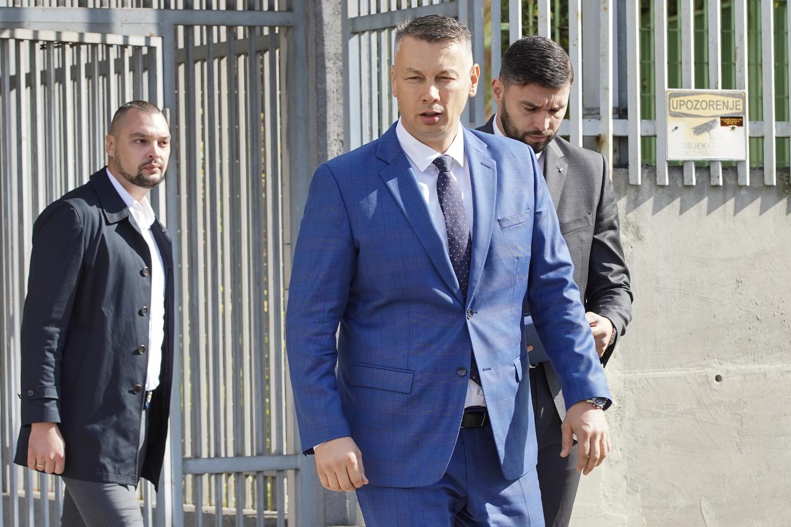 16.10.2023., Sarajevo, Bosna i Hercegovina - Ministar sigurnosti u Vijecu ministara BiH Nenad Nesic predao je u Tuzilastvo BiH dokumentaciju o boravku Visokog predstavnika Christiana Schmidta u BiH. Photo: Dejan Rakita/PIXSELL