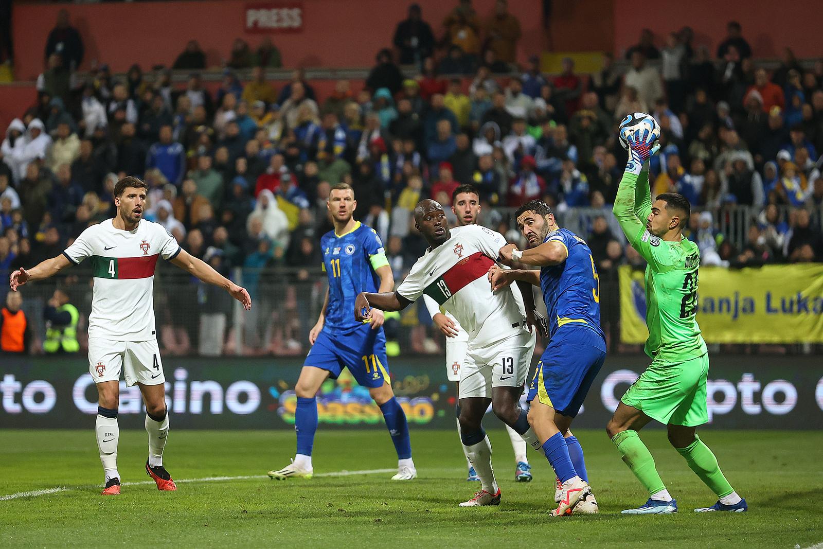 16.10.2023., Stadion Bilino polje, Zenica - Kvalifikacije za UEFA Euro 2024, skupina J, 8. kolo, BiH - Portugal.  Photo: Armin Durgut/PIXSELL