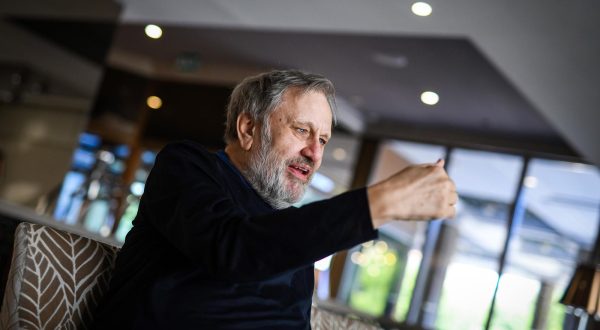 18.01.2022., Zagreb -  Slovenski filozof Slavoj Zizek. Photo: Josip Regovic/PIXSELL