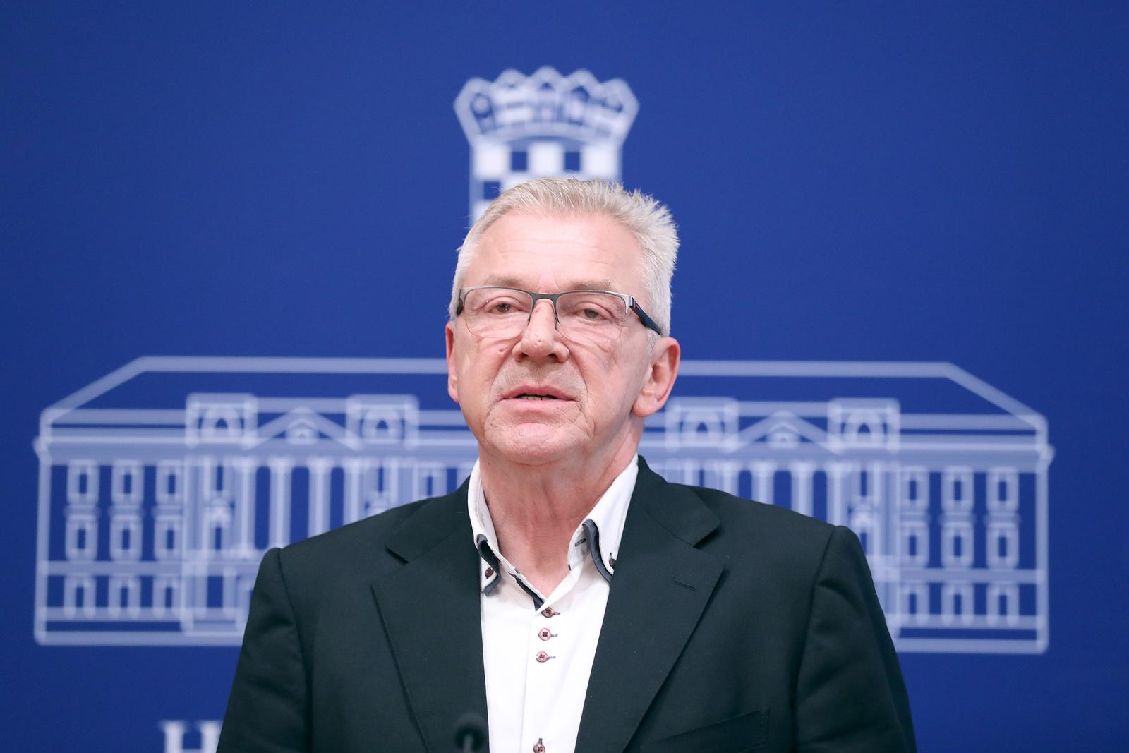 18.10.2023., Zagreb - Na konferenciji za medije Kluba zastupnika SDP-a odrzanoj u Saboru o temi  "Prijedlog zakona o izmjeni Zakona o javnom okupljanju" govorili su  Mirela Ahmetovic i Ranko Ostojic. Photo: Patrik Macek/PIXSELL