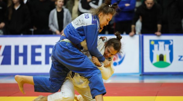21.01.2023,Zagreb - U dvorani Sutinska vrela odrane su finalne borbe Prvenstva Hrvatske u judo-u. Finalna borba do 63 kg : Katarina Kristo vs. Nina Simic
 Photo: Jurica Galoic/PIXSELL