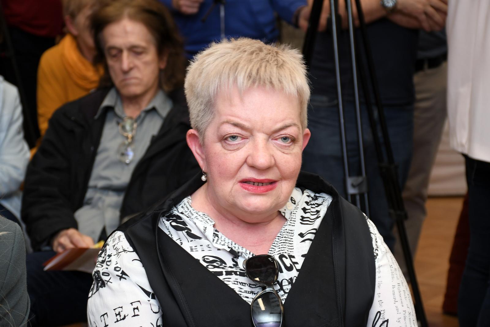 21.03.2023., Petrinja - Hrvatski savez udruga indvalida rada Nacopnalni dan invalida rada obiljezio je konferencijom za medije cije je poruka bila "Ibvalidi rada Hrvatske snazno poticu obnmovu Petrinje". Konferenciji za medije nazocili su saborska zastupnica Ljhubica Lukacic, pravobranitejica za osobe s invaliditetom Anka Slonjsak, Marica Miric, predsjednica Zajednice saveza osoba s invaliditetom, petrinjska gradonacelnica Magdalena Komes, drzavna tajnica Margareta Madjer te brojni predstavnici udruga osoba s invaliditetom i predsjednik HSUIR Ante Stulic.
Ljubica Lukacic.
 Photo: Nikola Cutuk/PIXSELL