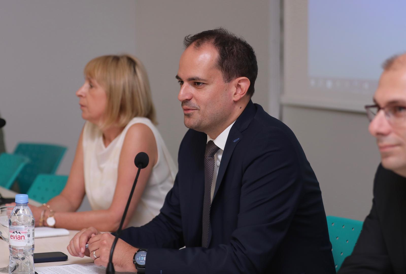 22.02.2023.,Split-Ministar pravosudja i uprave Ivan Malenica na Medjunarodnoj konferenciju "Hrvatsko-francuski upravnopravni dani" i panel-raspravi "Vaznost javnih sluzbenika". Tema konferencije je javna sluzba Photo: Ivo Cagalj/PIXSELL