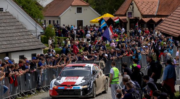 23.04.2023., Kumrovec - FIA WRC Croatia Rally 2023. SS20 Wolf Power Stage. Zagorska Sela - Kumrovec.  Trece izdanje WRC Croatia Rally 2023. osvojili su Elfyn Evans (Velika Britanija) i Scott Martin (Velika Britanija) iz tima Toyota Gazoo Racing WRT u automobilu Toyota GR Yaris Rally1 Hybrid. Photo: Igor Kralj/PIXSELL