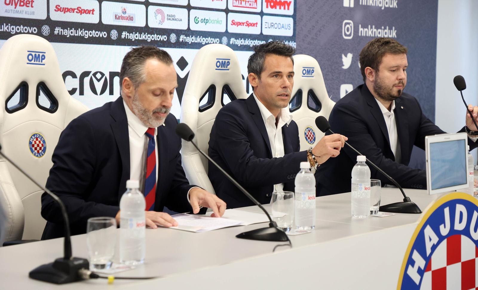 24.10.2023. Split - Mislav Karoglan predstavljen je kao novi trener Hajduka  Photo: Ivana Ivanovic/PIXSELL