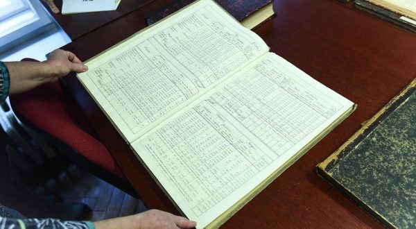 24.11.2022., Zagreb - Knjiznica Drzavnog zavoda za statistiku drzi razne dokumente o starim popisima stanovnistva. Photo: Neva Zganec/PIXSELL