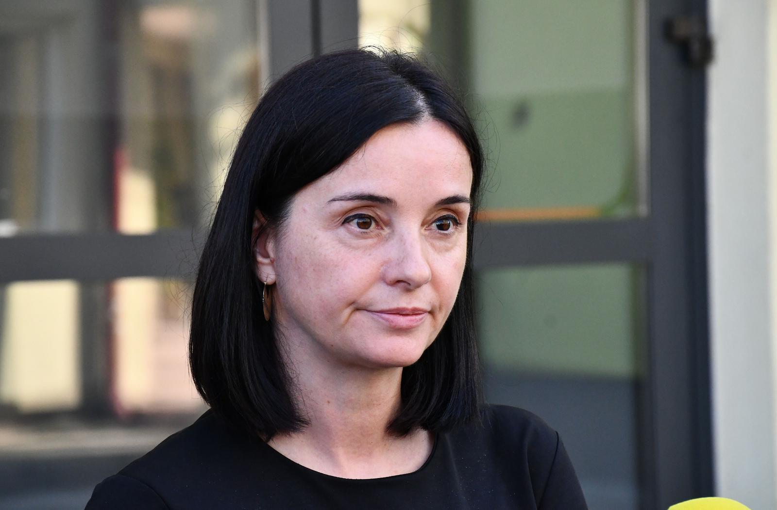 26.09.2023., Gundinci - Ministrica poljoprivrede Marija Vuckovic boravila je u Brodsko-posavskoj zupanij i u Gundincima odrzala radni sastanak s udrugama svinjogojaca na temu africke svinjske kuge Photo: Ivica Galovic/PIXSELL