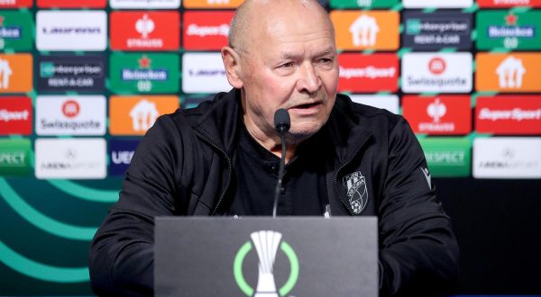 26.10.2023., Zagreb - Konferencija za medije nakon utakmice skupine C UEFA Europa Konferencijske lige, GNK Dinamo - FC Viktoria Plzen. Trener Miroslav Koubek Photo: Slavko Midzor/PIXSELL