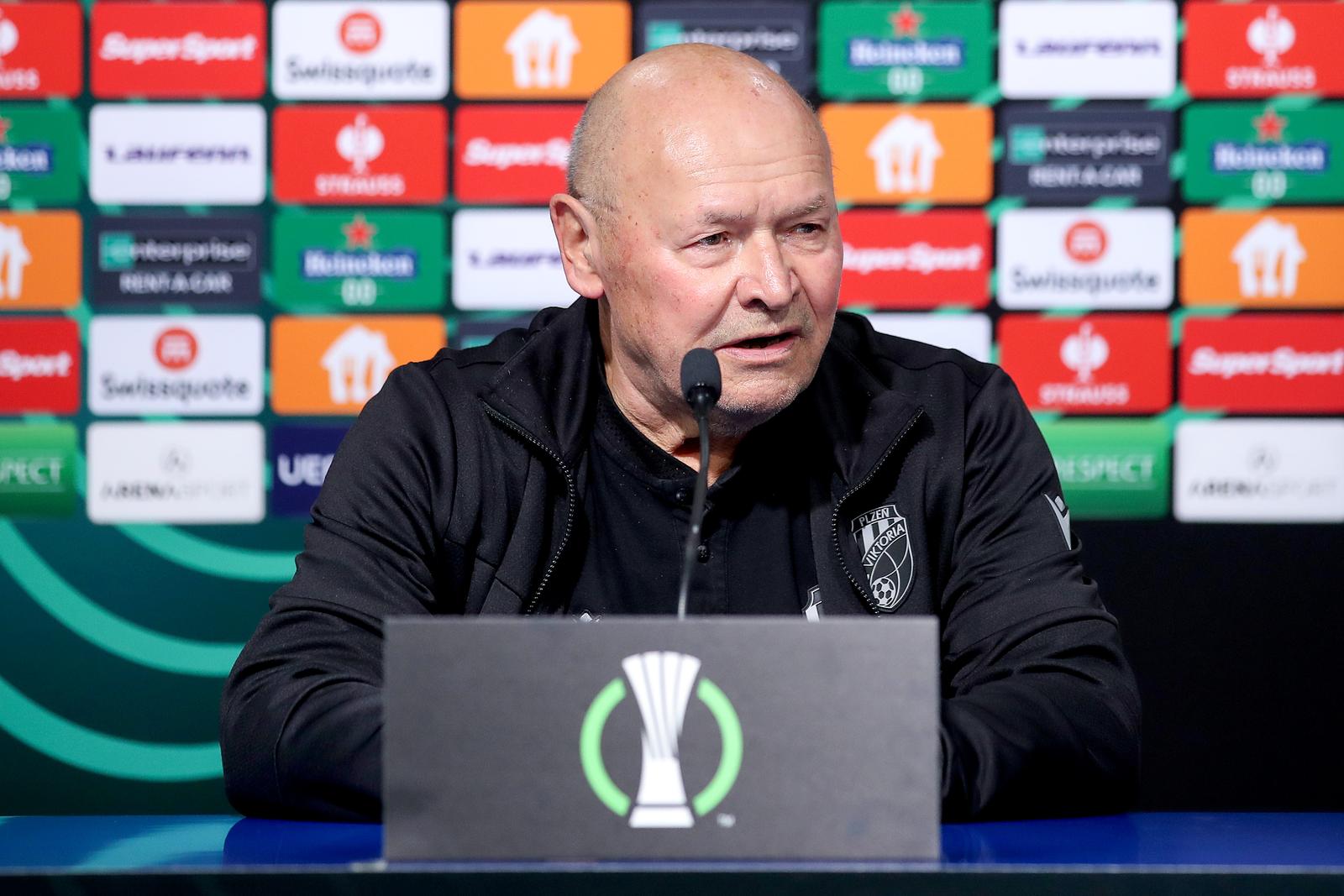 26.10.2023., Zagreb - Konferencija za medije nakon utakmice skupine C UEFA Europa Konferencijske lige, GNK Dinamo - FC Viktoria Plzen. Trener Miroslav Koubek Photo: Slavko Midzor/PIXSELL