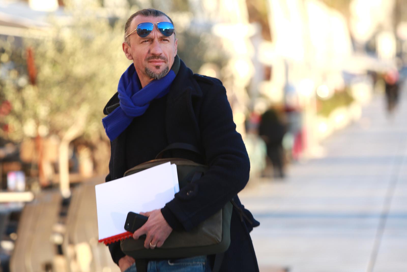27.11.2017., Split - Obala Hrvatskog narodnog preporoda 5. Kandidat za predsjednika HNS-a Dario Simic sa svojim timom posjetio je nogometni savez Splitsko-dalmatinske zupanije i predstavio im svoj program. "nMario Stanic."nPhoto: Miranda Cikotic/PIXSELL