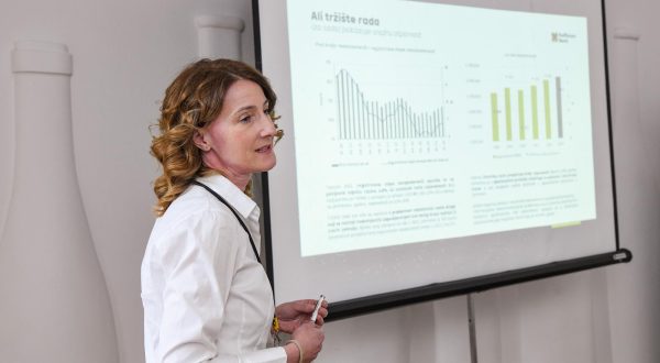 30.01.2023.., Zagreb -  Glavna makroekonomistica Raiffeisen banke Zrinka Zivkovic Matijevic i njezin research tim predstavili su svoje kvartalne makroekonomske analize Photo: Josip Regovic/PIXSELL