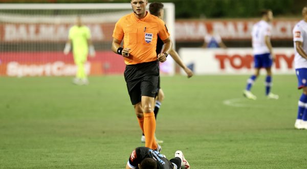 30.07.2023., Split - SuperSport HNL, 02. kolo, HNK Hajduk - HNK Rijeka. sudac Patrik Kolaric Photo: Ivo Cagalj/PIXSELL