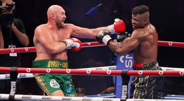 Boxing - Tyson Fury v Francis Ngannou - Riyadh Arena, Riyadh, Saudi Arabia - October 28, 2023 Tyson Fury in action against Francis Ngannou during the WBC Heavyweight Title fight REUTERS/Ahmed Yosri Photo: Ahmed Yosri/REUTERS
