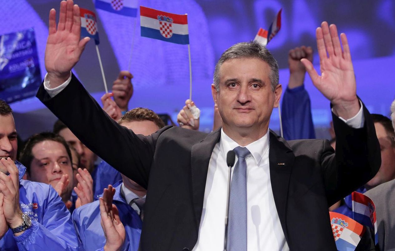 11.01.2015., Zagreb - Izborni stozer u Hypo centru HDZ-ove predsjednicke kandidatkinje Kolinde Grabar Kitarovic gdje se ocekuju rezultati drugog kruga predsjednickih izbora 2014./2015.  Photo: Grgur Zucko/PIXSELL