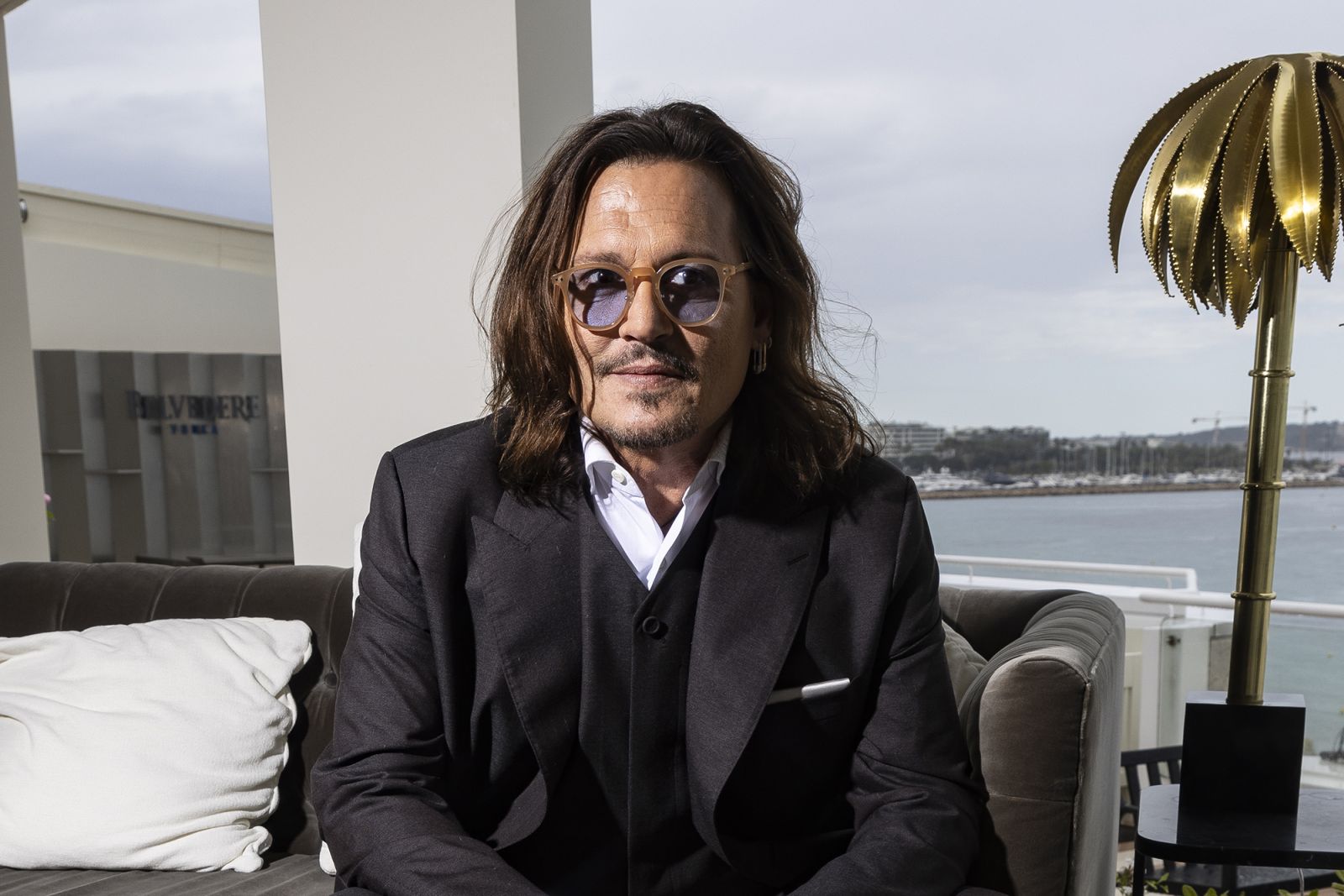 Johnny Depp poses for portrait photographs for the film 'Jeanne du Barry', at the 76th international film festival, Cannes, southern France, Wednesday, May 17, 2023. (Photo by Joel C Ryan/Invision/AP)
