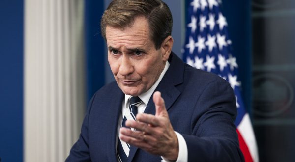 epa10949467 US National Security Council spokesperson John Kirby speaks about Israel's intensifying attack on northern Gaza from the press briefing room of the White House in Washington, DC, USA, 30 October 2023. More than 8,000 Palestinians and at least 1,400 Israelis have been killed, according to the Israel Defense Forces (IDF) and the Palestinian health authority, since Hamas militants launched an attack against Israel from the Gaza Strip on 07 October 2023 and the Israeli operations in Gaza and the West Bank that followed it.  EPA/JIM LO SCALZO