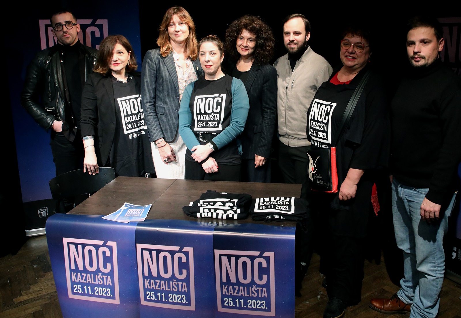 Zagreb, 21.11.2023. - Program Noæi kazalita 2023. predstavljen je na konferenciji za medije u KunstTeatru. foto HINA/ Lana SLIVAR DOMINIÆ/ lsd
