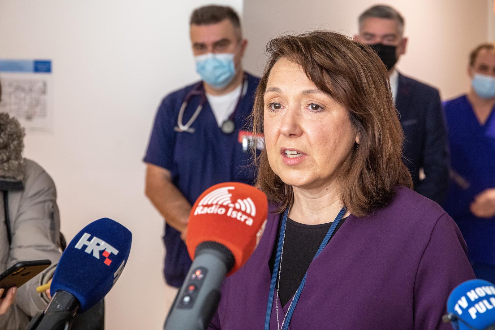 03.02.2023.., Pula - Predstavljanje pocetka programa intervencijske kardiologije u OB Pula. Istrijani vise ne moraju u KBC Rijeku radi hitne ugradnje stenta kod srcanog udara vec se se isti od sada moci obaviti i u Pulskoj bolnici. Oprema je  kostala 4,7 milijuna kuna nabavljena je jos 2019. god iz europskih sredstava za opremanje dnevnih bolnica. Photo: Srecko Niketic/PIXSELL