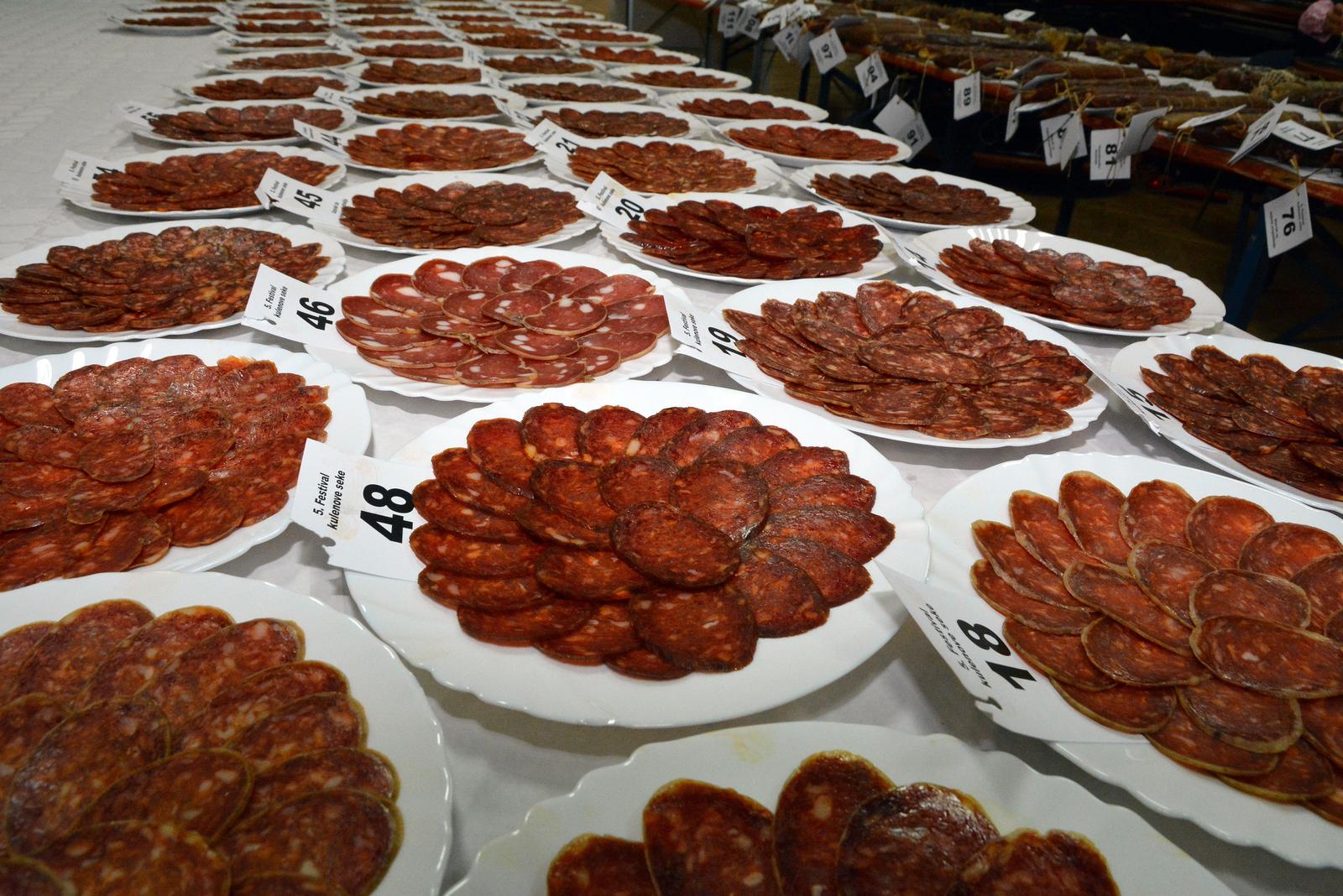 5. Međunarodni festival kulenove seke 02.03.2019., Velika - Odrzan 5. Medjunarodni festival kulenove seke koji je ove godine okupio rekordan broj proizvodjaca tog slavonskog specijaliteta. Photo: Ivica Galovic/PIXSELL