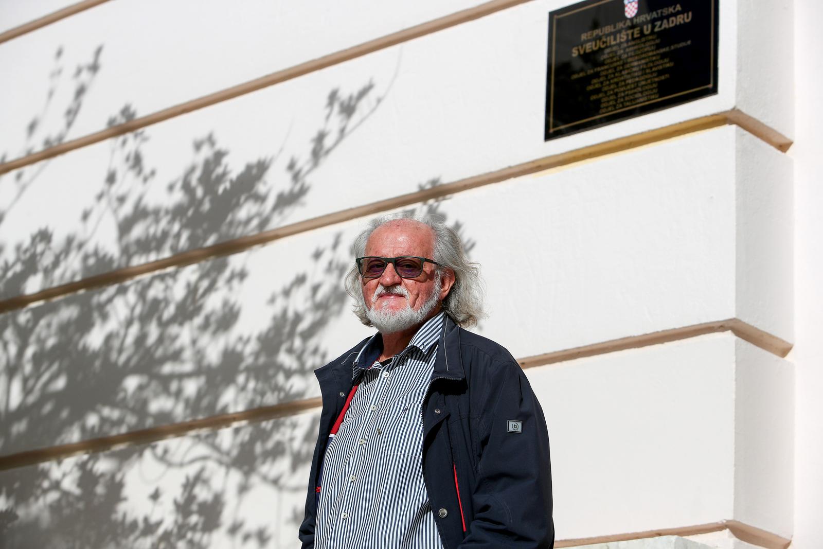 03112023., Zadar - Vinko Srhoj, redoviti profesor na Odjelu za povijest umjetnosti Sveucilista u Zadru Photo: Sime Zelic/PIXSELL