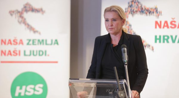 04.11.2023., Zagreb - Savez za zajednicko politicko djelovanje u predizbornoj godini Nasa Hrvatska, koji su osnovali Socijaldemokrati i Hrvatska seljacka stranka predstavili su celnu osobu i nositeljicu antikorupcijskog programa tog saveza Natasu Novakovic. Photo: Luka stanzl/PIXSELL