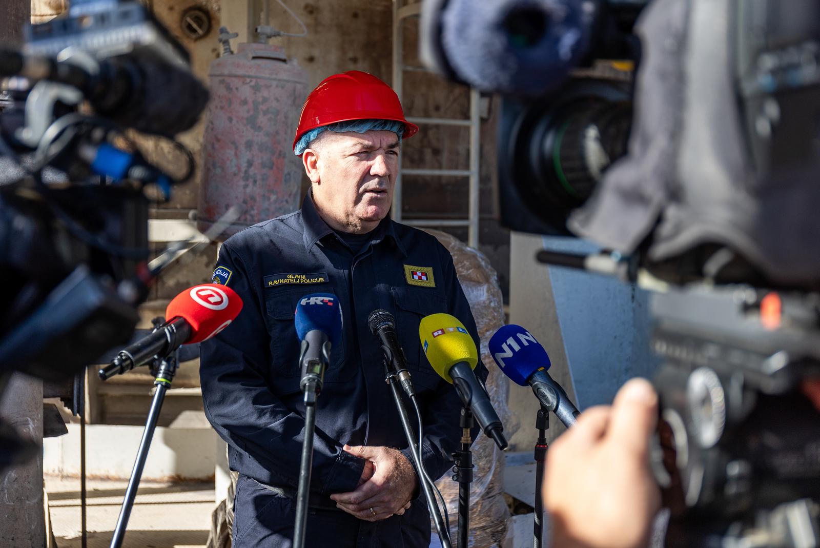 06.11.2023., Nasice - U proizvodnim pogonima tvrtke Nexe d. d. odrzalo se spaljivanje 3 tone opojnih droga ulicne vrijednosti 60 milijuna eura, oduzetih u kriminalistickim istrazivanjima. Photo: Davor Javorovic/PIXSELL