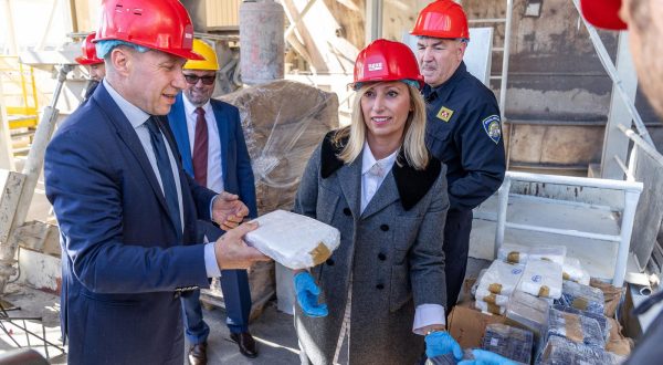 06.11.2023., Nasice - U proizvodnim pogonima tvrtke Nexe d. d. odrzalo se spaljivanje 3 tone opojnih droga ulicne vrijednosti 60 milijuna eura, oduzetih u kriminalistickim istrazivanjima. Photo: Davor Javorovic/PIXSELL