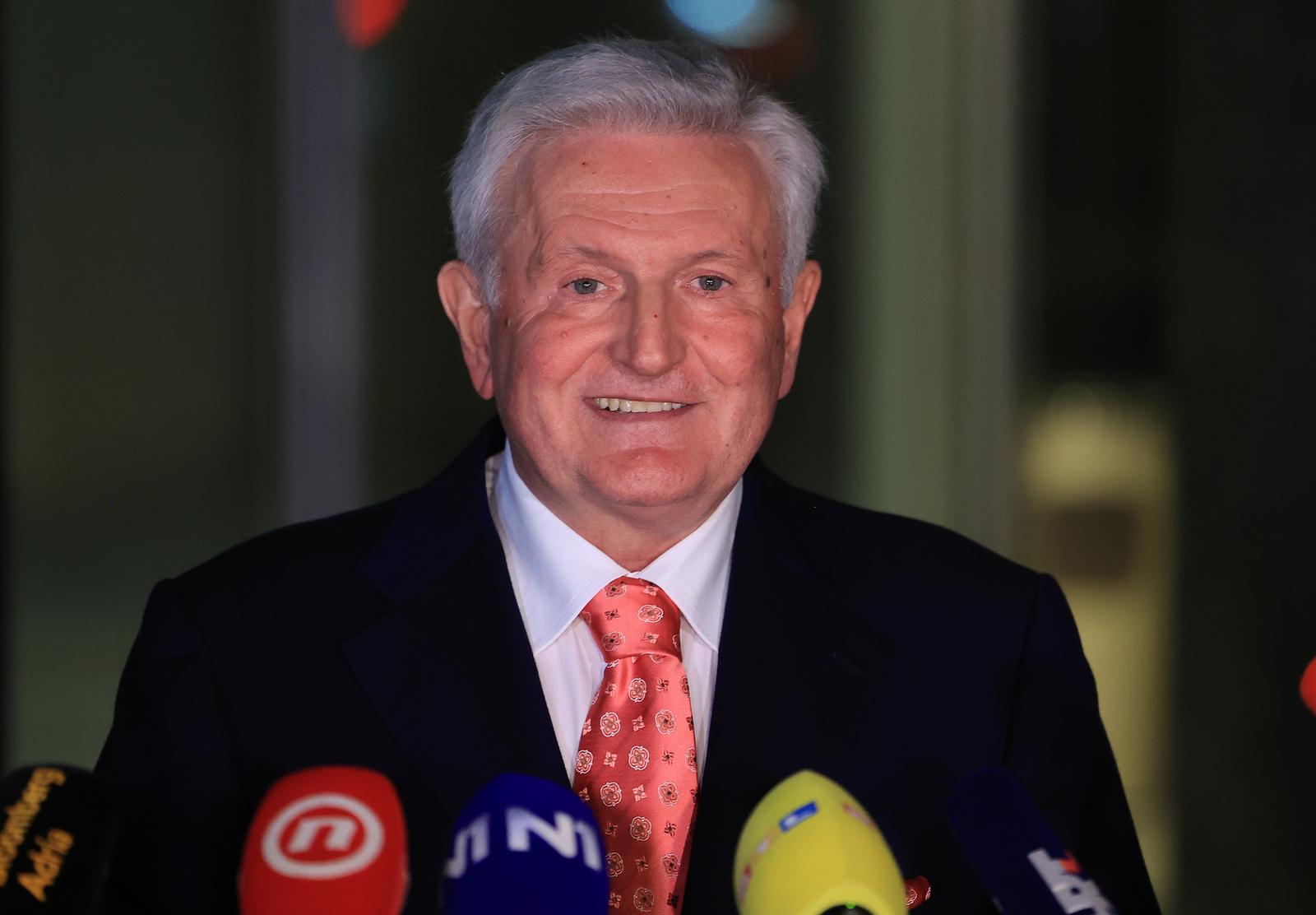 06.11.2023., Zagreb - Ivica Todoric daje izjavu za medije na temu odluke Visokog kaznenog suda RH u slucaju Veliki Agrokor. Photo: Marko Prpic/PIXSELL
