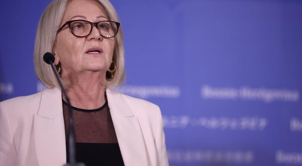 08.11.2023., Sarajevo, Bosna i Hercegovina - Konferencija za medije nakon urucenja Izvjestaja Evropske komisije o Bosni i Hercegovini za 2023. godinu. Photo: Armin Durgut/PIXSELL