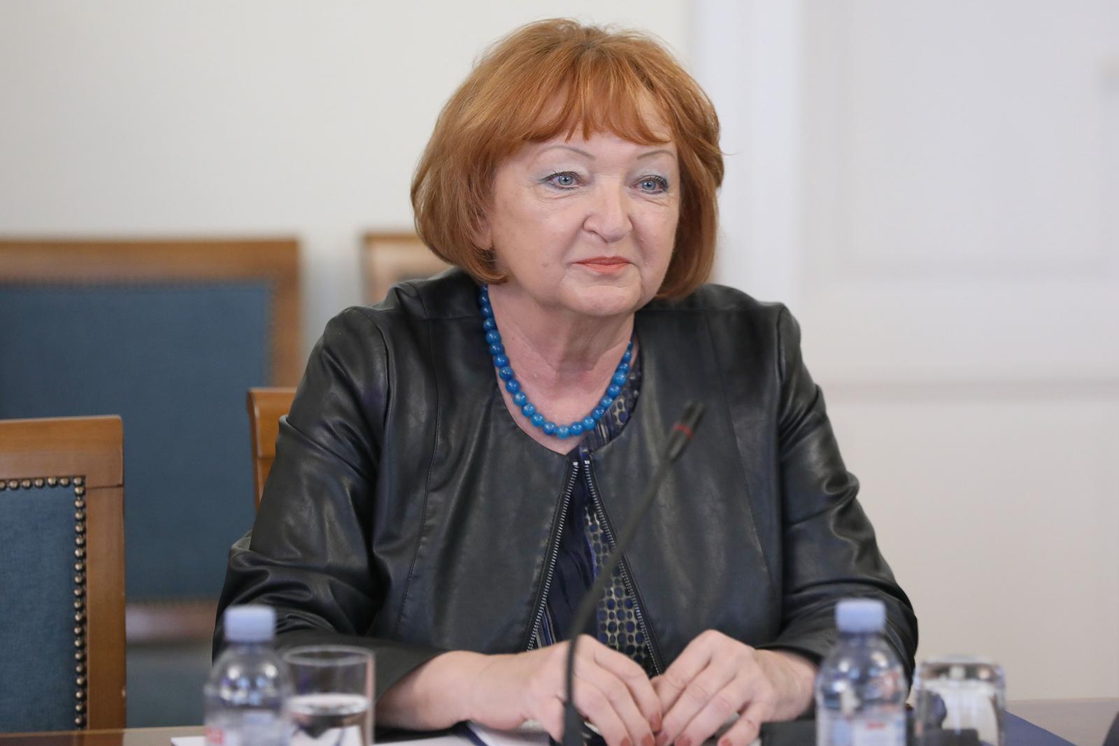 09.05.2023., Zagreb - U Saboru je pocela 55., tematska sjednica Odbora za pravosudje, na kojoj o radu USKOK-a i DORH-a u kontekstu aktualnih dogadjaja i kadrovskih rjesenja govori glavna drzavna odvjetnica Zlata Hrvoj Sipek.
 Photo: Patrik Macek/PIXSELL