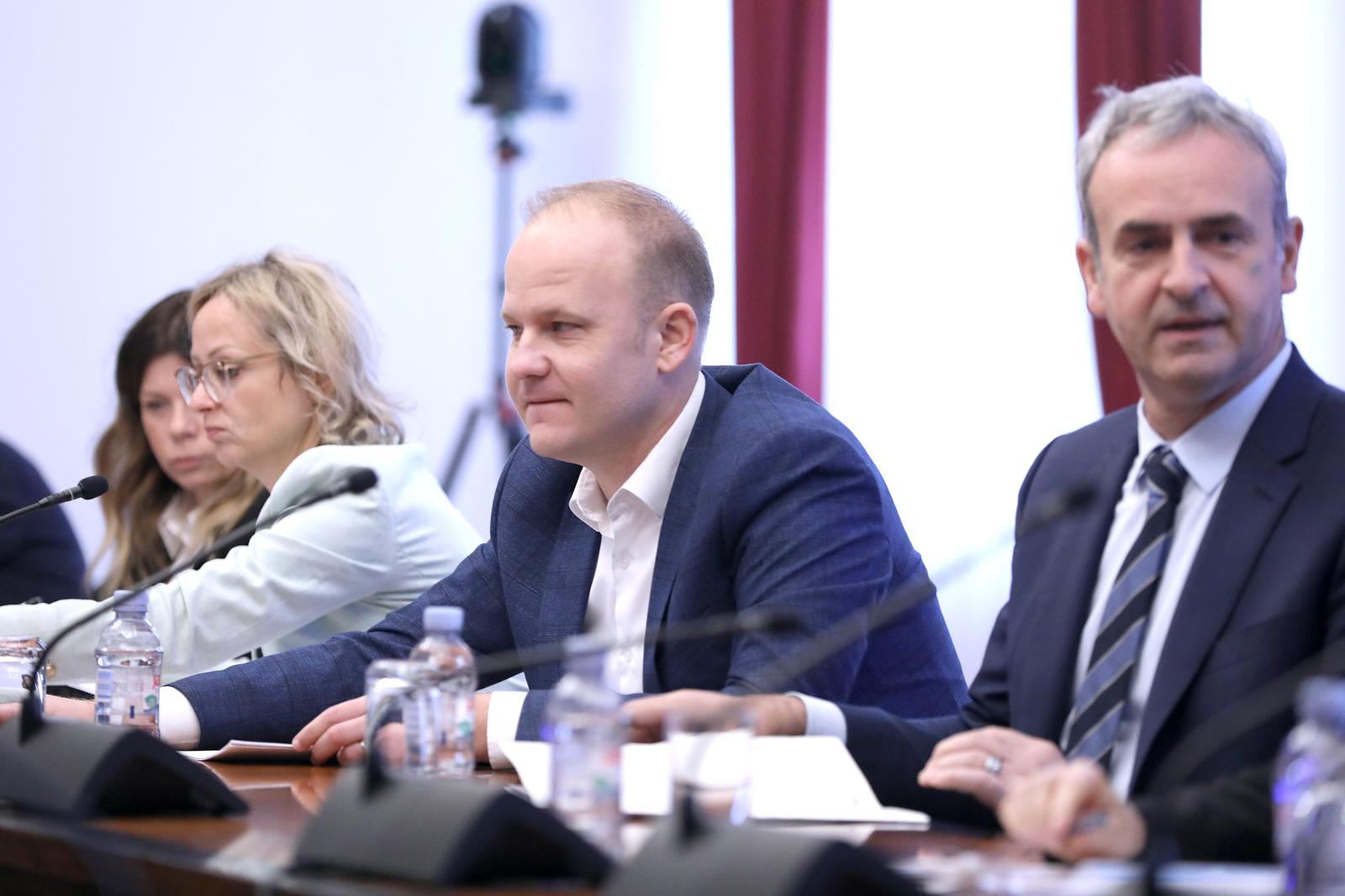 09.11.2023., Zagreb - Na 68. sjednici Odbor za pravosudje
raspravlja o prijedlogu za donosenje zakljucka o sazivanju tematske sjednice Odbora za pravosudje o temi: "Slucaj Agrokor i pravni polozaj Republike Hrvatske".  Photo: Patrik Macek/PIXSELL