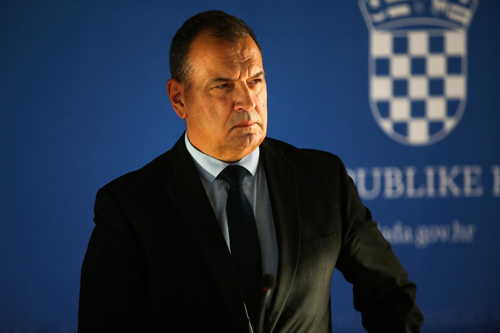 09.11.2023., Zagreb - Ministar zdravstva Vili Beros dao je izjavu medijima nakon sjednica Vlade RH u Nacionalnoj i sveucilisnoj knjiznici. Photo: Zeljko Hladika/PIXSELL