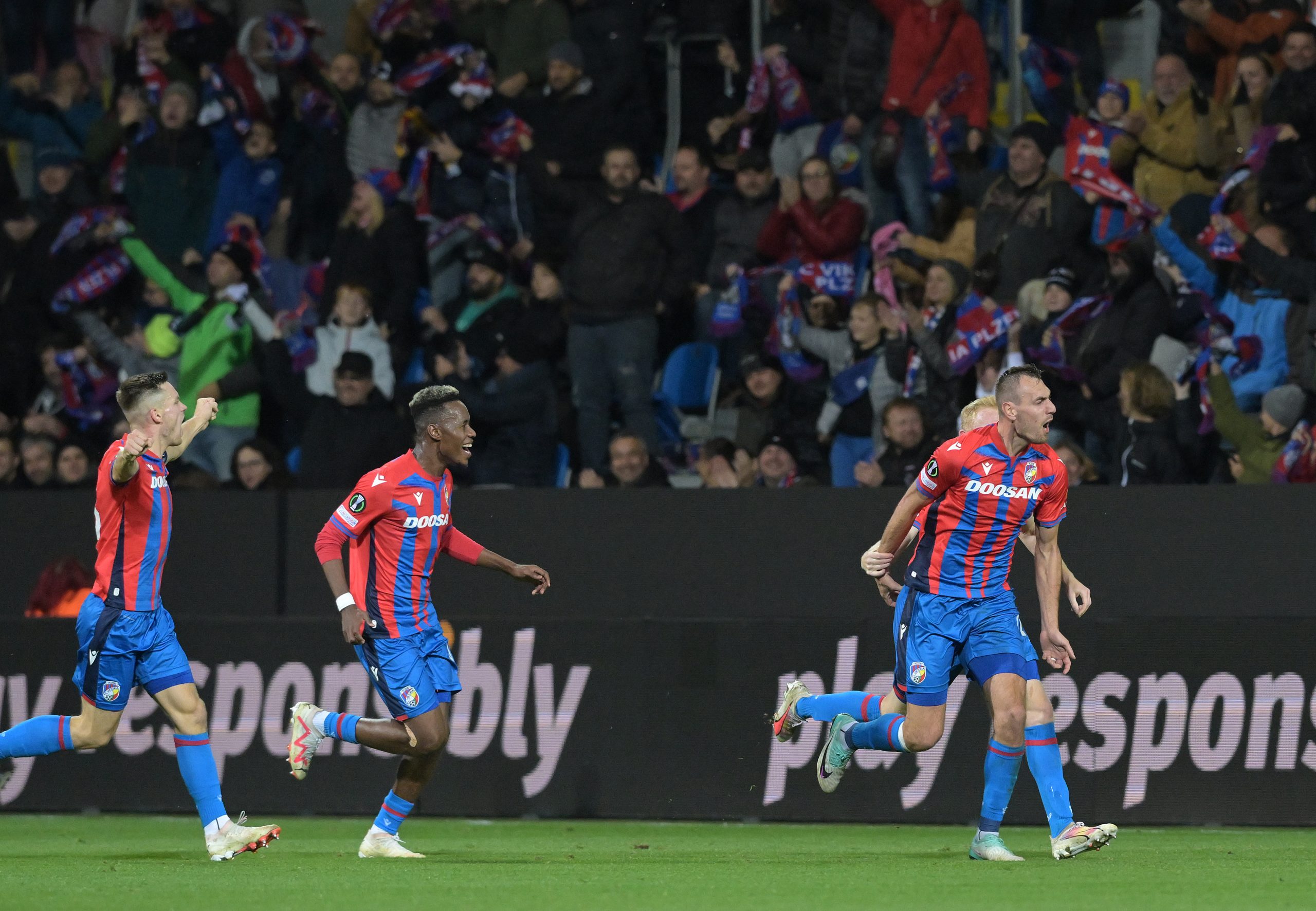 09.11.2023., stadion Doosan Arena, Plzen, Ceska - UEFA Konferencijska liga, skupina C, 4. kolo, Viktoria Plzen - GNK Dinamo. Photo: Marko Lukunic/PIXSELL