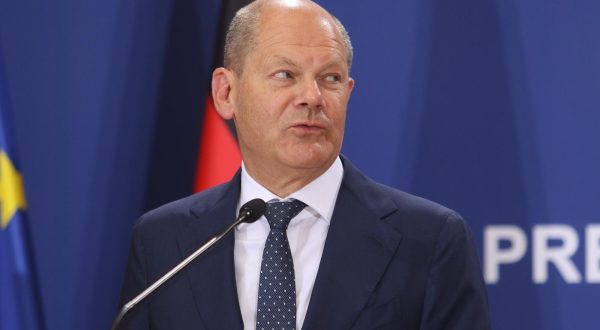 10, June, 2022, Belgrade - Press statements by the President of the Republic of Serbia, Aleksandar Vucic, and the Chancellor of the Federal Republic of Germany, Olaf Scholz. Olaf Scholz. Photo: M. M./ATAImages

10, jun, 2022, Beograd - Izjave za medije predsednika Republike Srbije Aleksandra Vucica i kancelara Savezne Republike Nemacke Olafa Solca. Photo: M. M./ATAImages Photo: M. M./ATAimages/PIXSELL