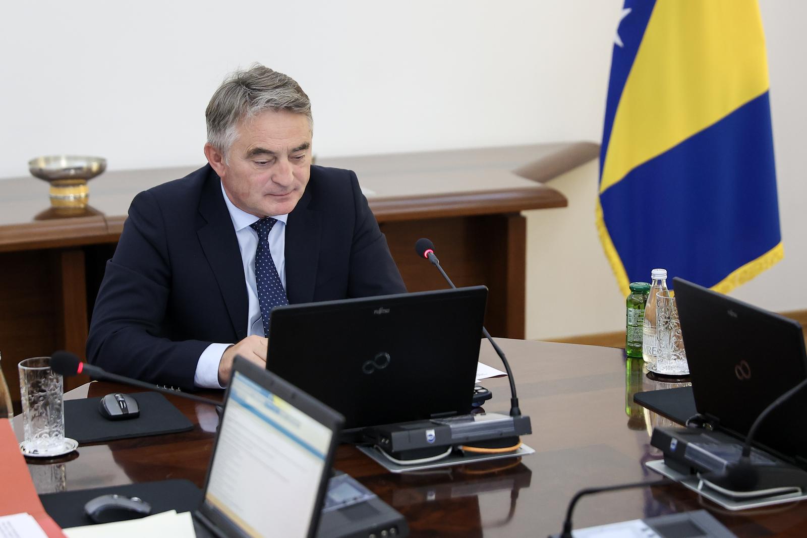 10.10.2023., Sarajevo, Bosna i Hercegovina - Redovna sjednica Predsjednistva BiH. Photo: Armin Durgut/PIXSELL
