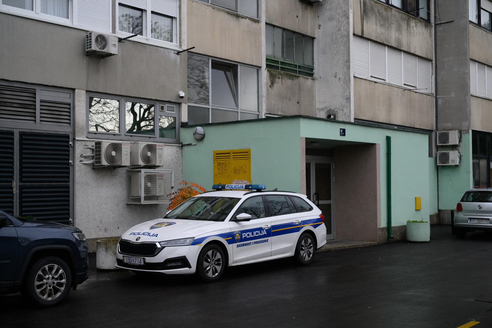 03.11.2023., Zagreb - U naselju Precko doslo je do fizickog sukoba dva muskarca. Jedan od njih je ostrim predmetom izbo drugoga nakon cega je preminuo. Photo: Pixsell/PIXSELL