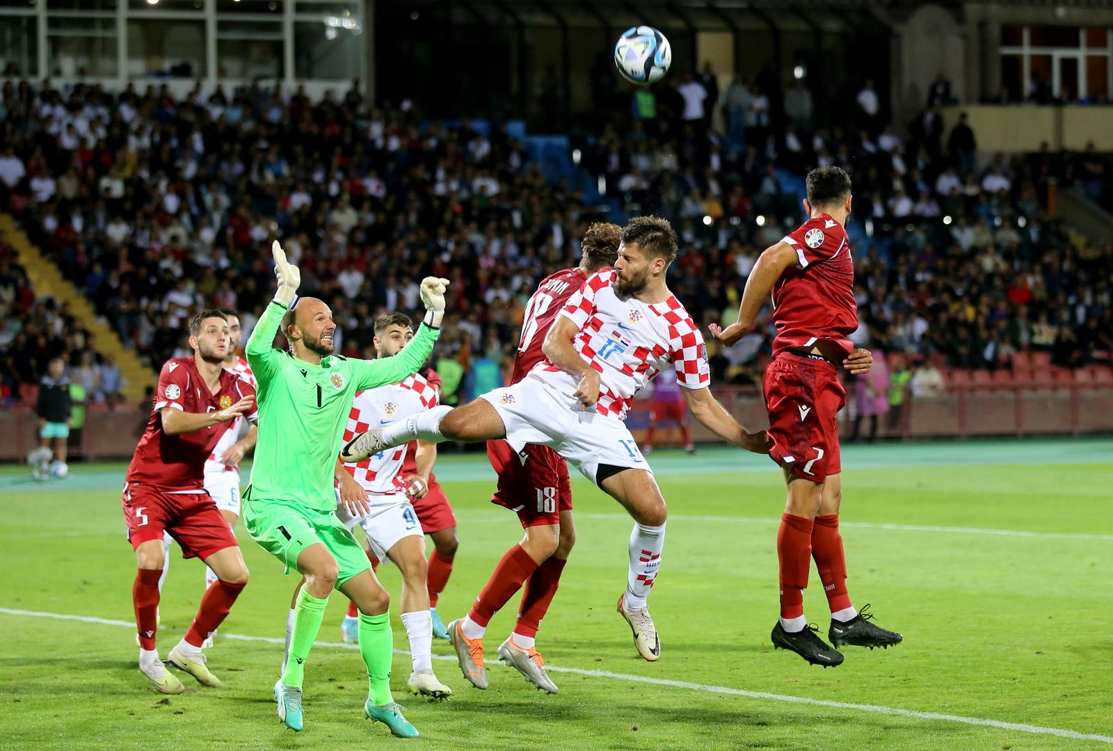 11.09.2023., Erevan, Armenija - Kvalifikacijska utakmice za UEFA Euro 2024. nogometno prvenstvo, 6. kolo, Armenija - Hrvatska.  Photo: Hrach Khachatryan/PIXSELL
