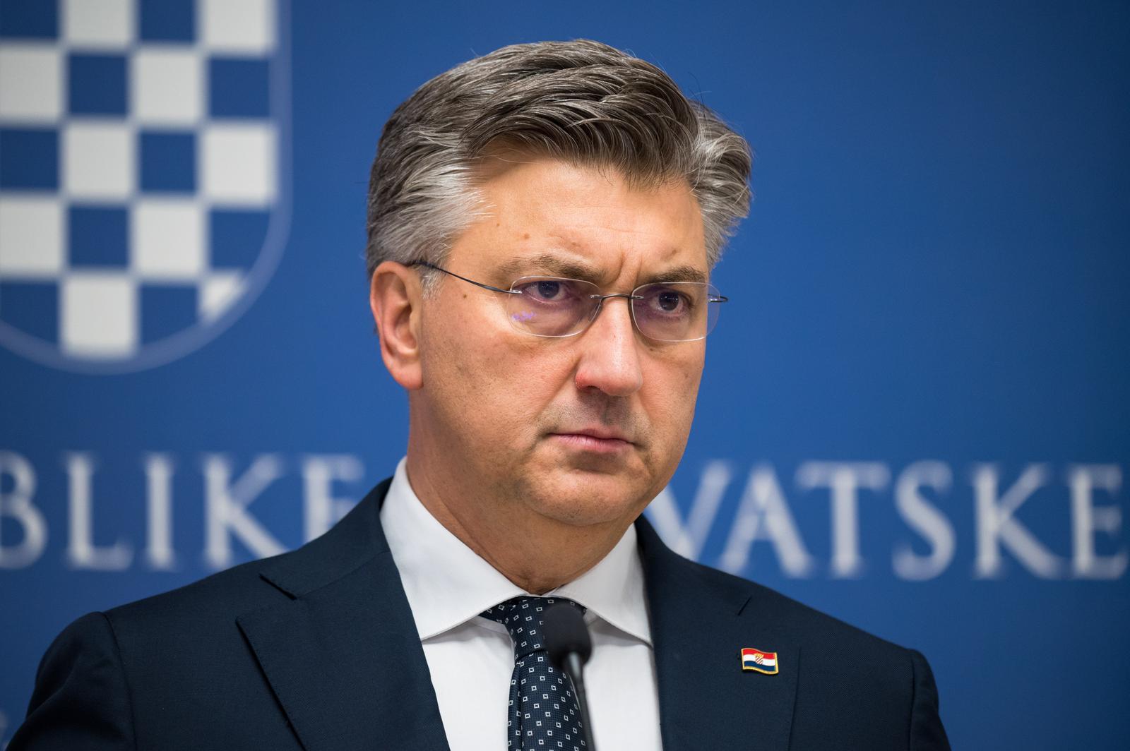 11.11.2023 - Zagreb - Predsjednik vlade Andrej Plenkovic obratio se medijima s izjavom o prometnoj nesreci ministra Maria banozica u kojoj je poginula jedna osoba. Photo: Karlo Klasic/PIXSELL