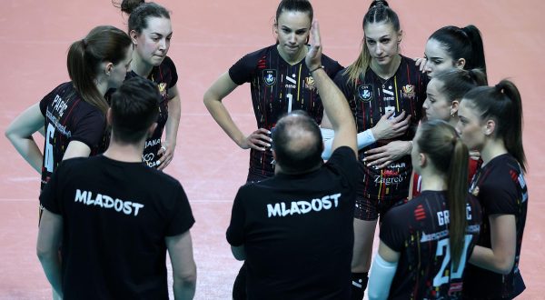 14.02.2023., Dom odbojke Bojan Stranic, Zagreb - MEVZA League Women 2022/2023, HAOK Mladost Zagreb - OK Calcit Kamnik. Photo: Goran Stanzl/PIXSELL