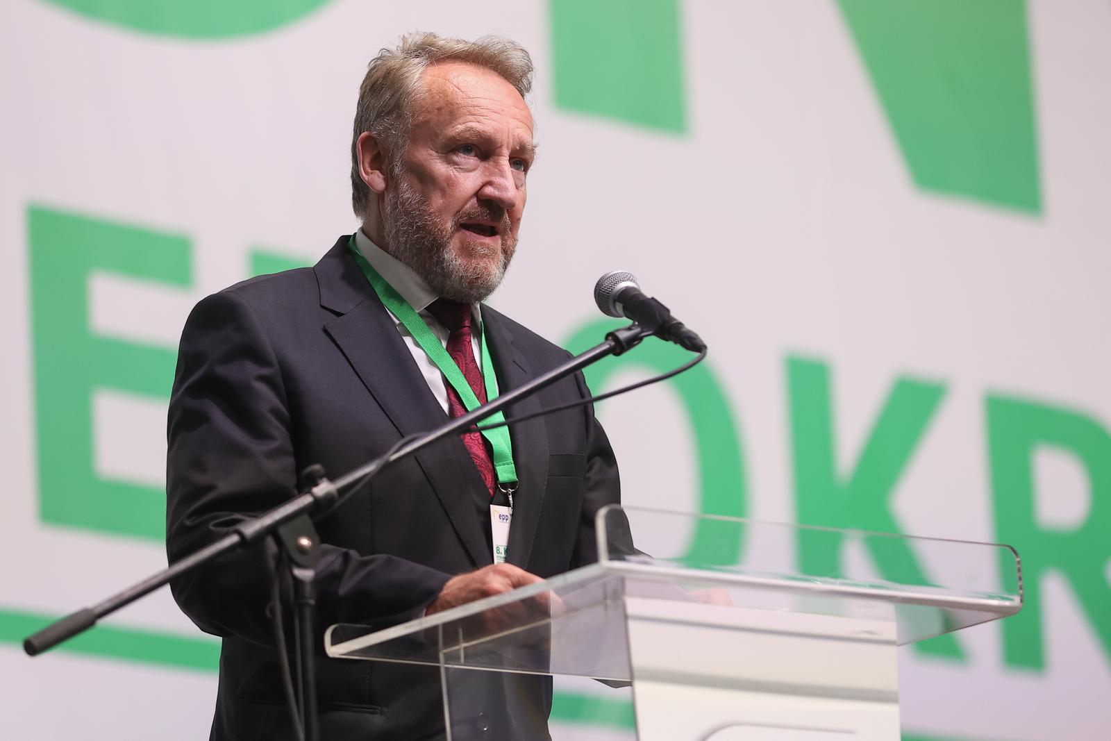 14.10.2023., Sarajevo, Bosna i Hercegovina - U dvorani Zetra zapoceo je kongres SDA (Stranka Demokratske Akcije) na kojoj je jedini kandidat za predsjednika Bakir Izetbegovic. Photo: Armin Durgut/PIXSELL