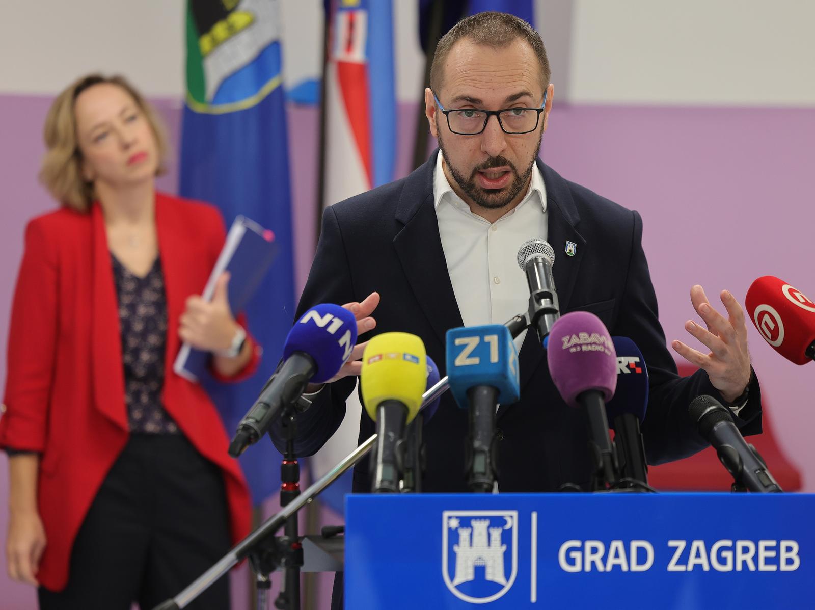 14.11.2023., Zagreb - Otvorenje novog objekta Djecjeg vrtica Markusevec u Ulici Vladimira Vidrica u Sesvetama. gradonacelnik Zagreba Tomislav Tomasevic Photo: Marko Prpic/PIXSELL