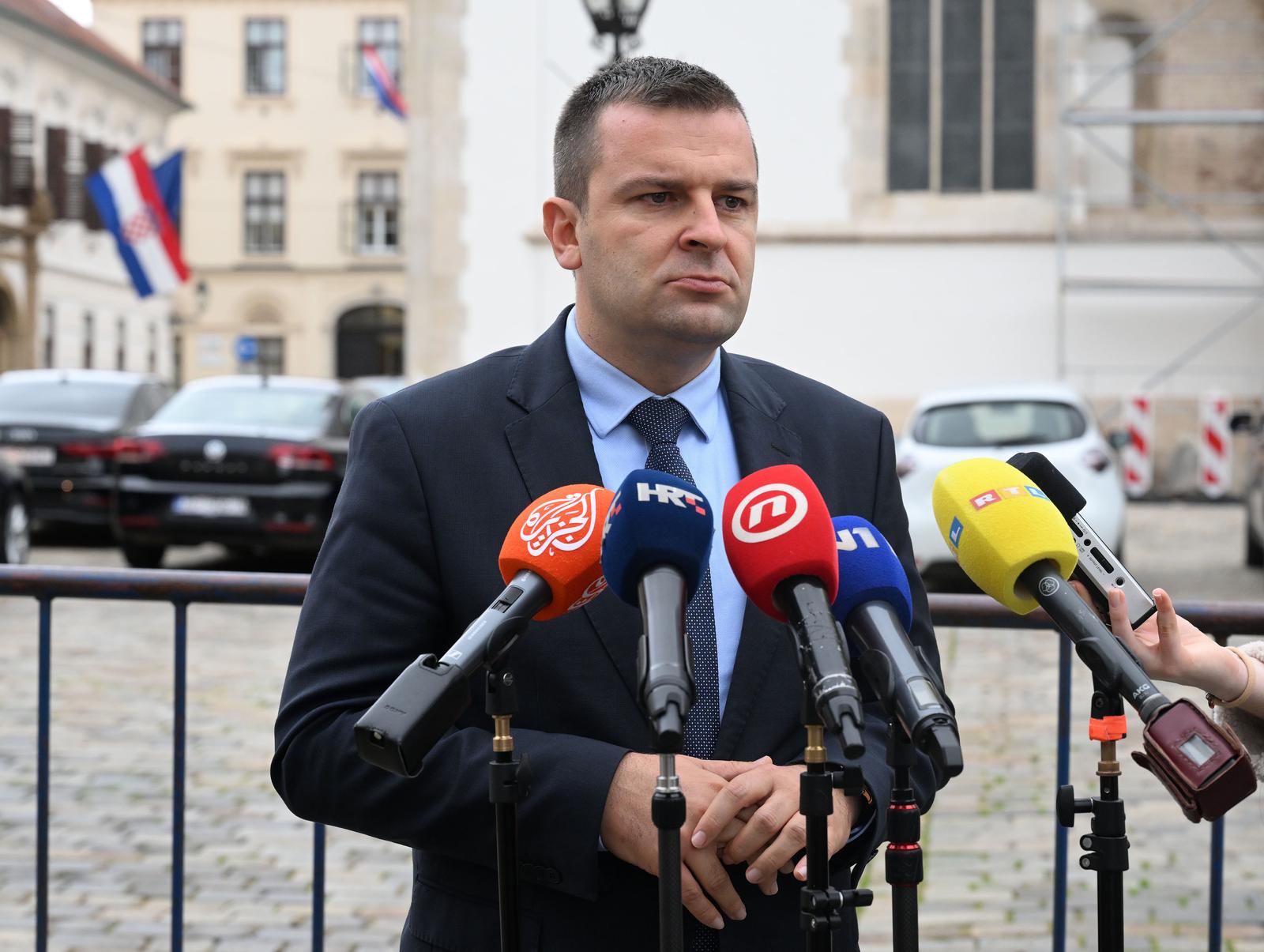 14.11.2023., Zagreb - Dolazak clanova vladajuce koalicije na sastanak u Banske dvore. Dario Hrebak Photo: Davorin Visnjic/PIXSELL
