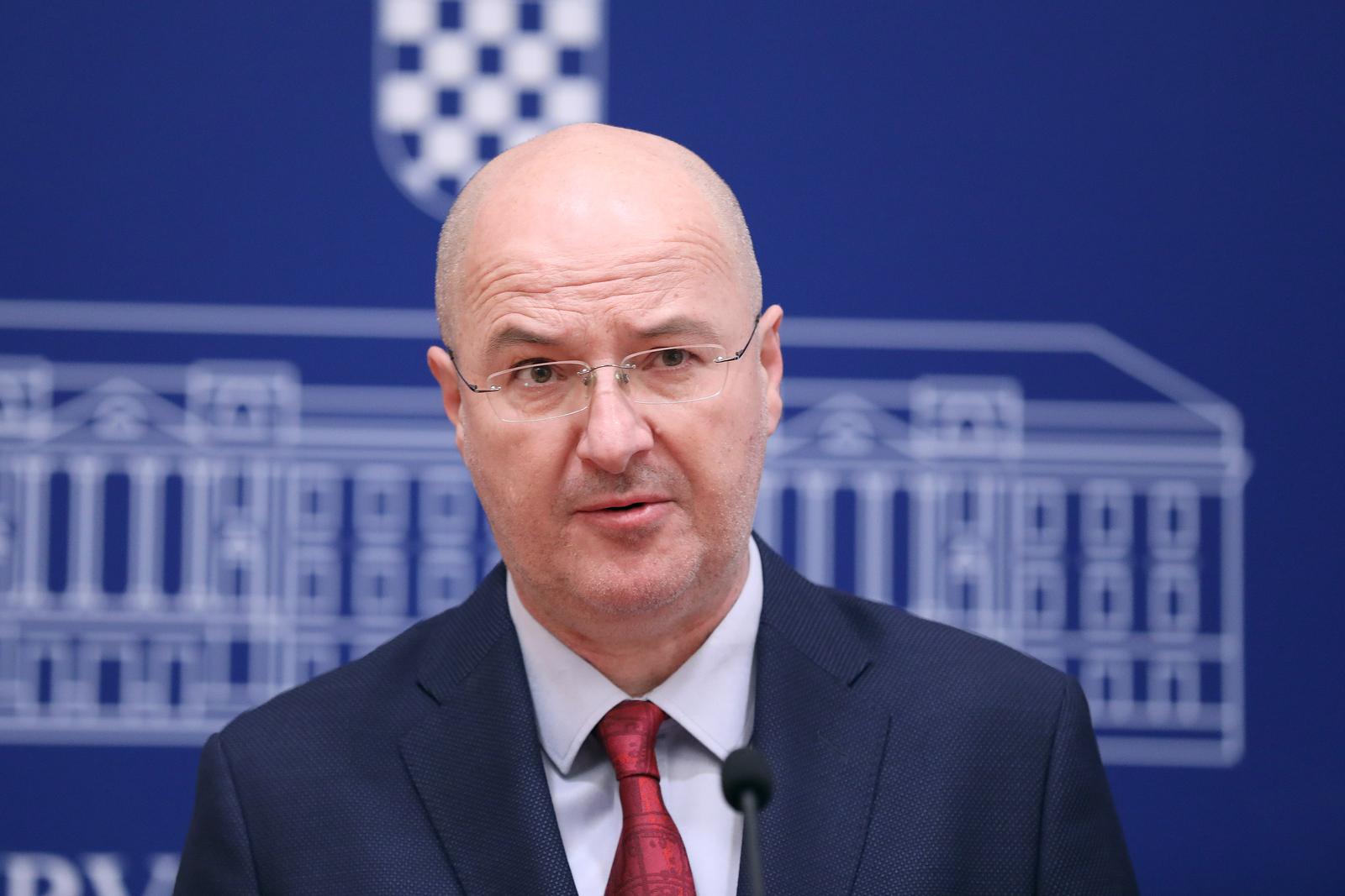 15.11.2023., Zagreb - Na konferenciji za medije odrzanoj u Saboru o temi "SDSS-ovo bacanje vijenaca u Dunav planirano za 17. studenoga 2023. godine u Vukovaru" govorili su Stipo Mlinaric i Mario Radic.
 Photo: Patrik Macek/PIXSELL