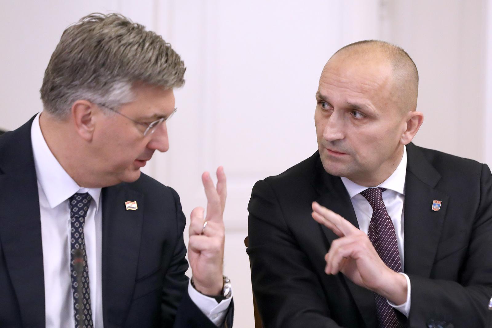 15.11.2023., Zagreb - Na 38. sjednici Odbor za obranu raspravlja o prijedlogu za iskazivanje povjerenja Ivanu Anusicu za obavljanje duznosti ministra obrane i potpredsjednika Vlade RH. Kandidata za ministra odboru je predstavio premijer Plenkovic.
 Photo: Patrik Macek/PIXSELL