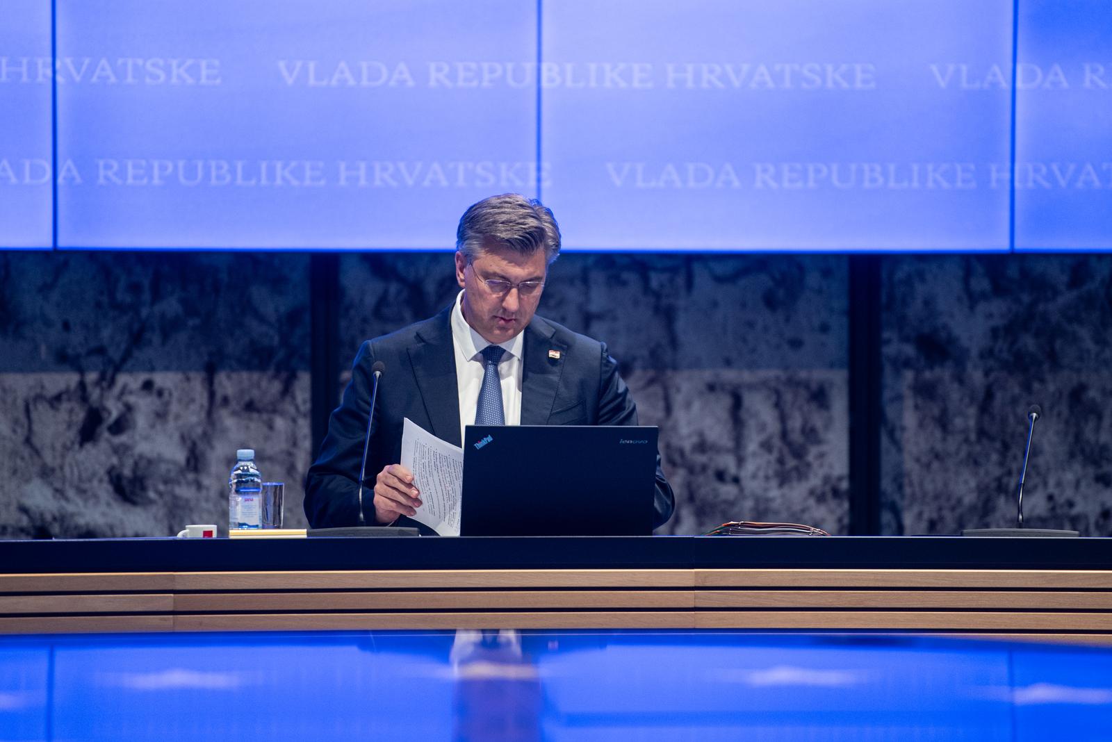 16.11.2023., Zagreb -  U tijeku je 263. sjednica Vlade RH. Photo: Neva Zganec/PIXSELL