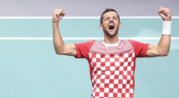 17.09.2023., Split - Dvorana Gripe. Turnir prvog kruga zavrsnice Davis Cupa za 2023, grupa D (Hrvatska, Nizozemska, SAD, Finska). Hrvatska - Nizozemska. Parovi: Duje Ajdukovic i Mate Pavic (CRO) - Wesley Koolho i Matwe Middelkoop (NED). Photo: Sanjin Strukic/PIXSELL