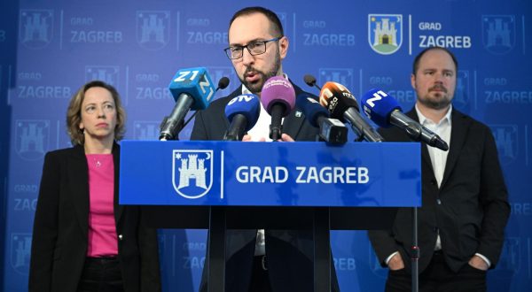17.11.2023., Zagreb - Tomislav Tomasevic gradonacelnik Grada Zagreba sa svojim suradnicima predstavio je gradski proracun za 2024. godinu. Photo: Davorin Visnjic/PIXSELL