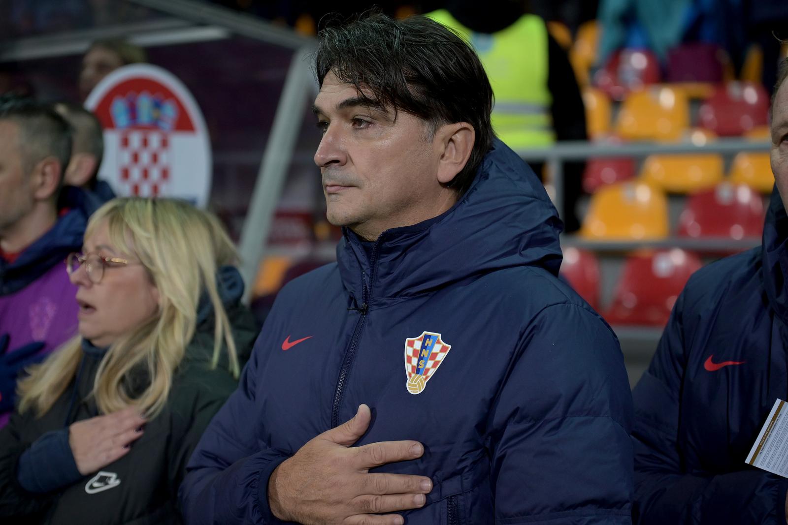 18.11.2023., stadion Skonto, Riga, Latvija - Kvalifikacije za UEFA Euro 2024, skupina D, Latvija - Hrvatska.  izbornik hrvatske nogometne reprezentacije Zlatko Dalic. Photo: Ansis Ventins/PIXSELL