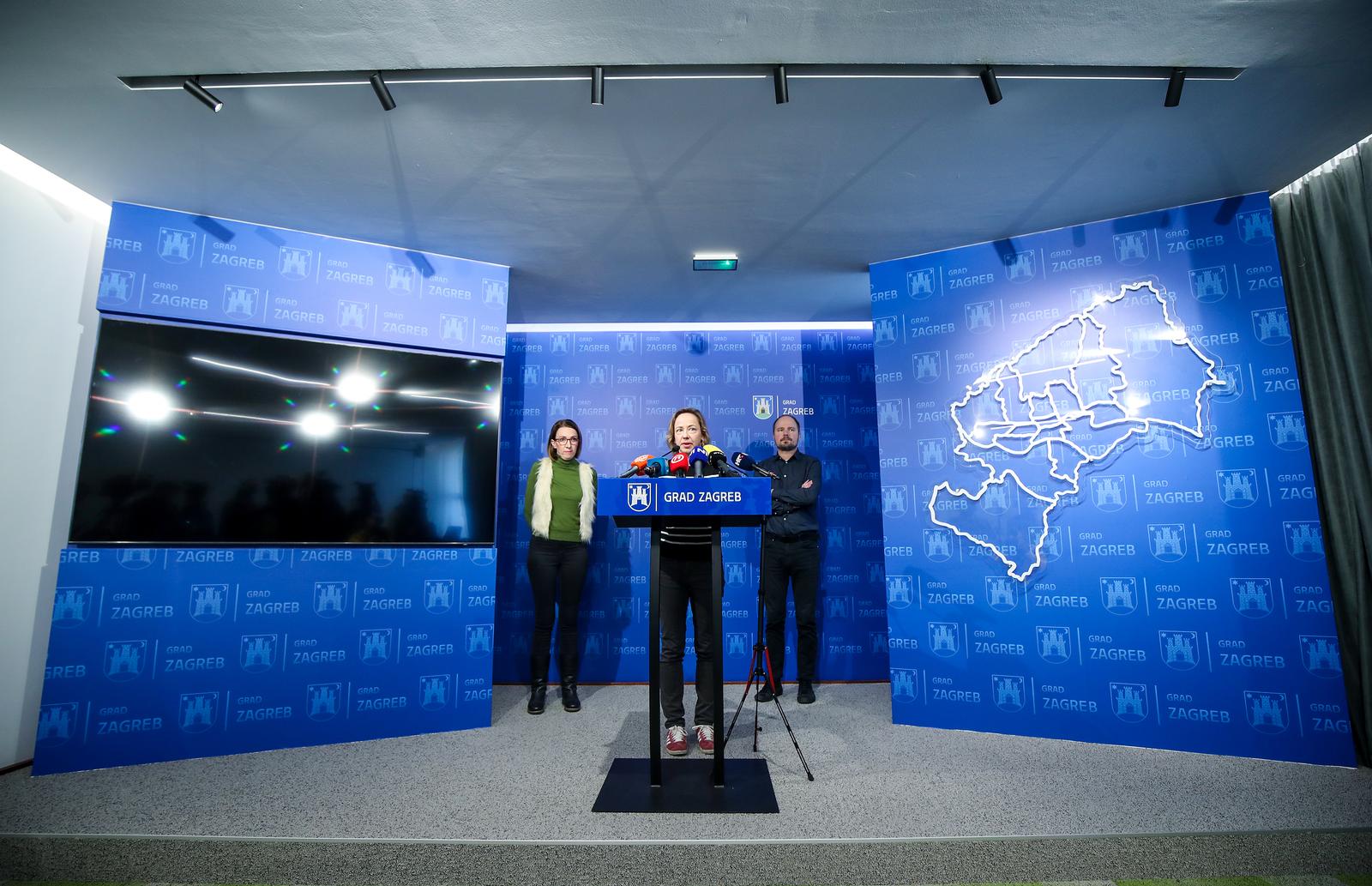 19.11.2023., Zagreb - Zamjenica gradonacelnika Grada Zagreba Danijela Dolenec odrzala je konferenciju za medije.  Photo: Slavko Midzor/PIXSELL